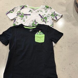 Amazon Essentials Kids Buzz Lightyear Graphic Tees - Black, White, Green